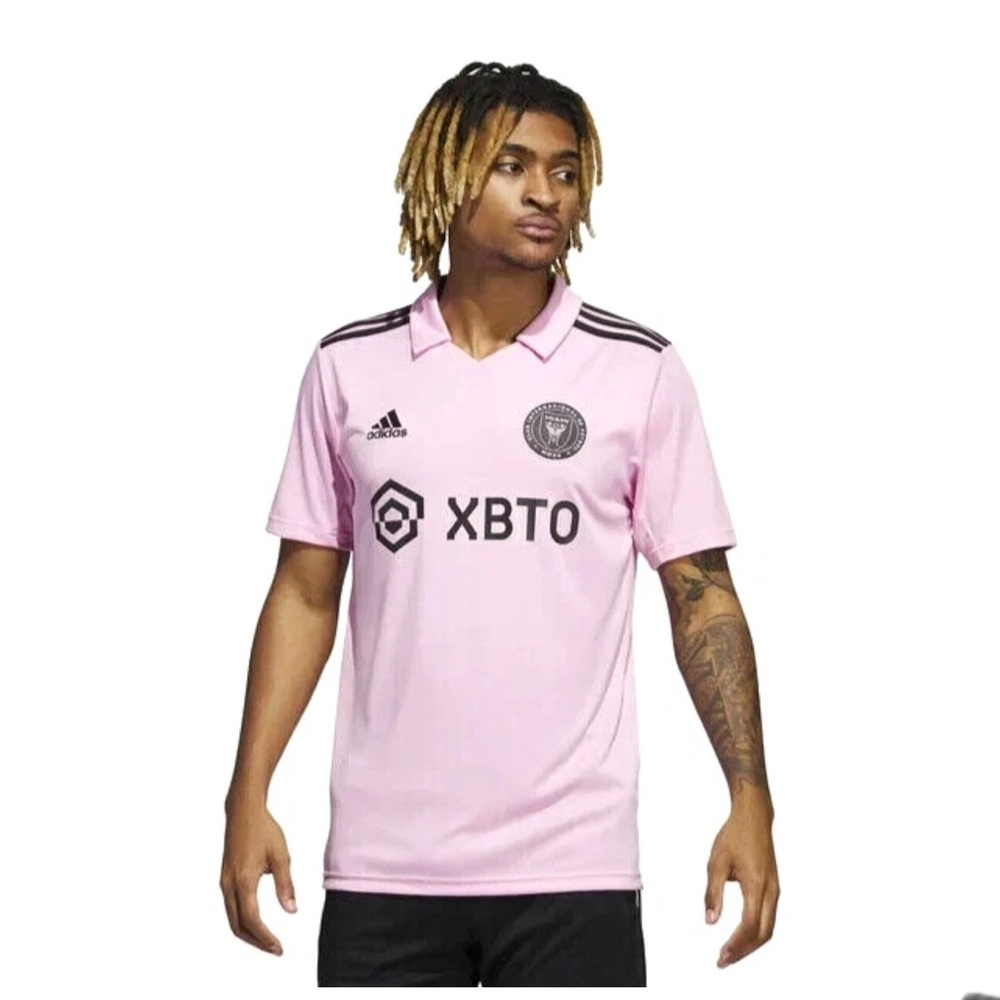 Inter Miami CF Pink Mens Jersey Adidas Medium IB5027 NWT MLS AEROREADY Soccer